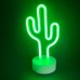Διακοσμητικό από Neon LED ΚΑΚΤΟΣ με μπαταρία (3xAA) ή USB πράσινο IP20 15x10x25.5cm | Aca Lighting | X04455315